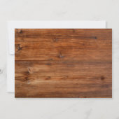 Eenvoudig Elegant Wood Rustic Wedding Save The Date (Achterkant)