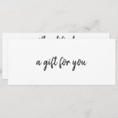 Eenvoudig Elegant Zakelijk Cadeaubon (Voorkant / Achterkant)