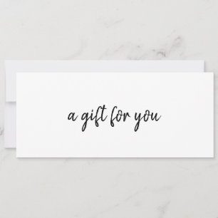 Eenvoudig Elegant Zakelijk Cadeaubon
