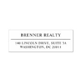 Eenvoudig elegant zakelijk retouradres zelfinktende stempel (Design)