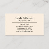 Eenvoudig Elegant Zwart & Cream Spaans Tegel Patte Visitekaartje (Voorkant)