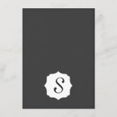 Eenvoudig Elegant Zwart en Wit Design Menu (Achterkant)
