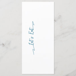 Eenvoudig Elegant Zwart Modern Trouwmenu Flat Menu