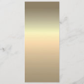 Eenvoudig elegant zwart-wit huwelijk menu (Achterkant)