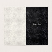 Eenvoudig Elegant Zwart & Wit Marmer 40ste Verjaar Kaart (Binnenkant ongevouwen)