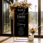 Eenvoudig Elegant Zwart Wit Modern Minimaal Script Perfect Poster