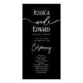 Eenvoudig Elegant Zwart Wit Modern Minimaal Script Perfect Poster (Voorkant)