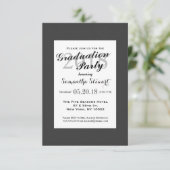 Eenvoudig elegant zwart-wit ontwerp kaart (Staand voorkant)