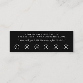 Eenvoudig Elegant Zwart Wit Schoonheid Flat Klantenkaartje