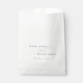 Eenvoudig elegant zwart-witscript bedankzakje (Voorkant)