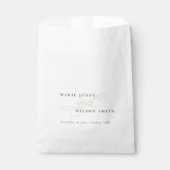 Eenvoudig elegant zwart-witscript bedankzakje (Voorkant)