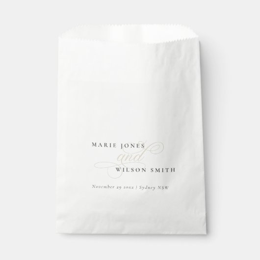 Eenvoudig elegant zwart-witscript bedankzakje (Voorkant)