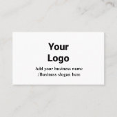 Eenvoudig elegante aangepaste logo in bedrijven visitekaartje (Voorkant)