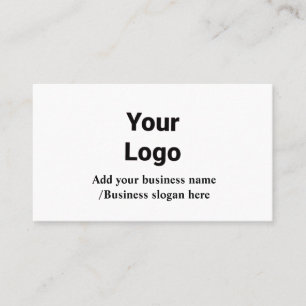 Eenvoudig elegante aangepaste logo in bedrijven visitekaartje