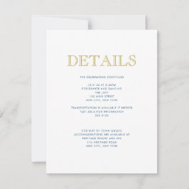 Eenvoudig elegante balie Mitzvah-traditionele deta Kaart