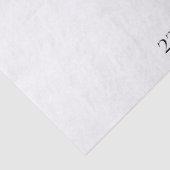 Eenvoudig elegante bruid en bruinnamen bruiloft tissuepapier (Detail)