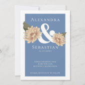Eenvoudig elegante Floral Wedding sparen de Datum Save The Date (Voorkant)