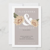 Eenvoudig elegante Floral Wedding sparen de Datum Save The Date (Voorkant)