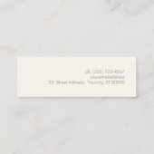 Eenvoudig elegante gouden sterren, wit mini visitekaartje (Achterkant)