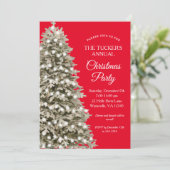 Eenvoudig elegante kerstboomkerstfeest kaart (Staand voorkant)