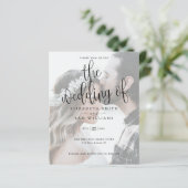 Eenvoudig elegante minieme foto-bruiloft (Staand voorkant)