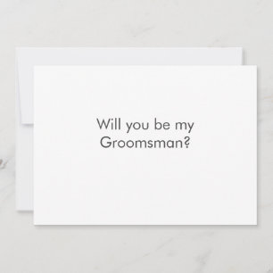 Eenvoudig elegante minimalistische wil je mijn bru kaart