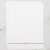 Eenvoudig elegante monogrammen - Peach (Voorkant / Achterkant)