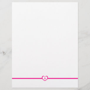 Eenvoudig elegante monogrammen - Roze