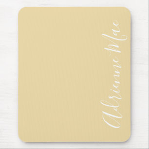 Eenvoudig elegante naam Sunlight Ivory Persoonlijk Muismat