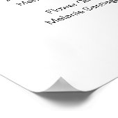 Eenvoudig elegante partij voor het handboek voor w poster (Hoek)