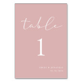 Eenvoudig elegante puistroze bruiloft kaart (Voorkant)