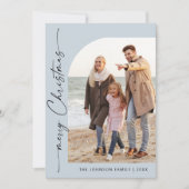 Eenvoudig Elegante Stijlvolle FOTO Kerst Groet Feestdagenkaart (Voorkant)