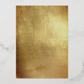 Eenvoudig elegante tapes en metalen goud folie uitnodiging (Achterkant)