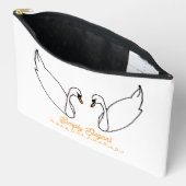 Eenvoudig Elegante Zwanen Etui (Open)