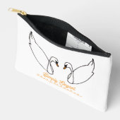 Eenvoudig Elegante Zwanen Etui (Open)