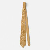 Eenvoudig elegantie Gold Foliage Pattern Stijlvol Stropdas (Voorkant)