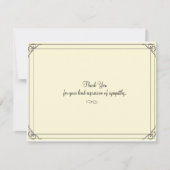 Eenvoudig elegantie-sympathie Dank je kaarten (Voorkant)