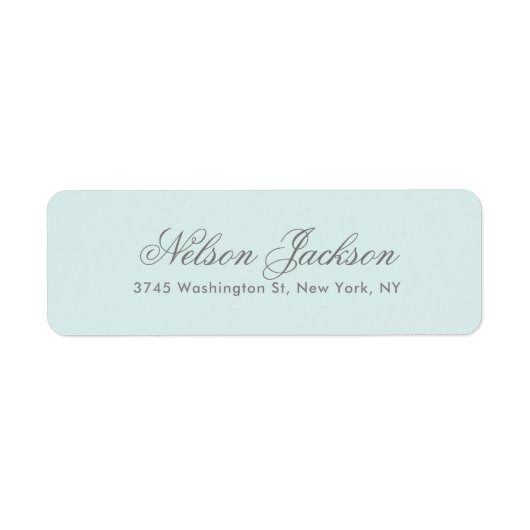 Eenvoudig Elegeant Modern Minimalistisch Pastel Etiket (Voorkant)