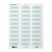 Eenvoudig Elegeant Modern Minimalistisch Pastel Etiket (Full Sheet)