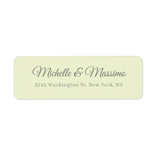 Eenvoudig Elegeant Modern Minimalistisch Pastel Etiket