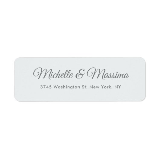 Eenvoudig Elegeant Modern Minimalistisch Pastel Etiket (Voorkant)