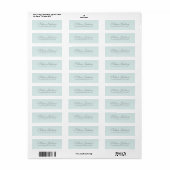 Eenvoudig Elegeant Modern Minimalistisch Pastel Etiket (Full Sheet)