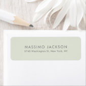 Eenvoudig Elegeant Modern Minimalistisch Pastel Etiket (Insitu)