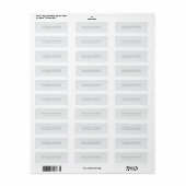 Eenvoudig Elegeant Modern Minimalistisch Pastel Etiket (Full Sheet)