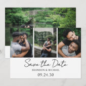 Eenvoudig Elegeant Script Foto LGBTQ Save The Date (Voorkant / Achterkant)
