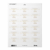 Eenvoudig Elegeant Trouw Retouradres Etiket (Full Sheet)