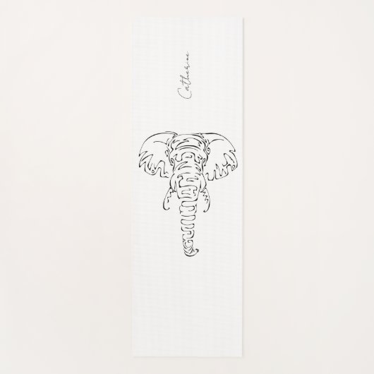 Eenvoudig ellefant design  Yoga Mat (Voorkant)