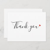 Eenvoudig Ellegant Script Bedankt voor uw Zakelijk Briefkaart (Voorkant / Achterkant)