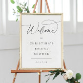 Eenvoudig Ellegant Script Evenement Welkomstbord Poster