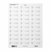 Eenvoudig Ellegant Tak Bruiloft Retouradres Etiket (Full Sheet)